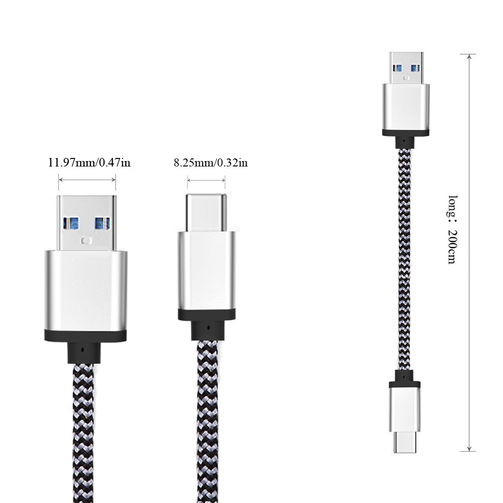 Nylon weave Type-C USB Cable